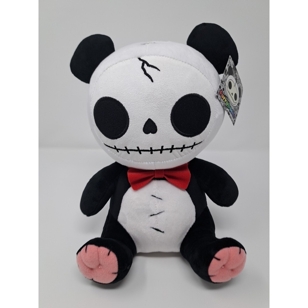 SUMMIT COLLECTION Furrybones Panda Bear Pandie Wearing Red Bow‎